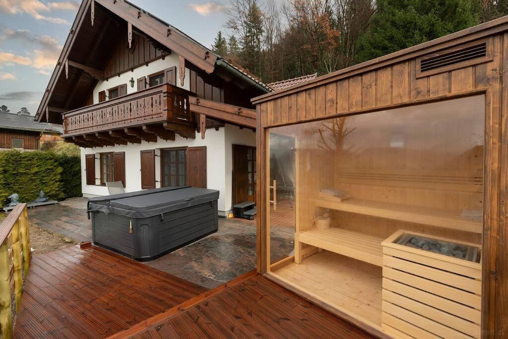Luxus Alpenparadies Nahe Salzburg Sauna & Whirlpool Adnet Buitenkant foto